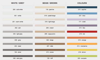 atlas colour chart